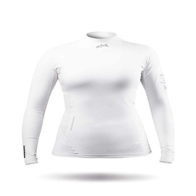 Zhik Womens ECO Spandex Rash Guard Long Sleeve - White DTP-0063 XL