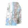 New York Subway Map Men's Swim Trunks Beach Shorts with Pockets Drawstring Casual Pant view 4