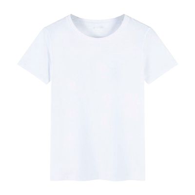 Maiyifu-GJ Men's Crewneck Cotton Blending Short Sleeve Regular-Fit Solid Color Workout T Shirts Cool Moisture-Wicking Tee Top (White,US SIZE 3XL Asia 4XL)