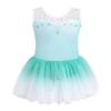 EQSJIU Ballet Leotard with Tutu Skirt for Girls Green Shinny Stars Tutu Ballet Outfit for Girls 9-10 Years Children Outfitss Birthday Party view 1
