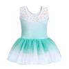 EQSJIU Ballet Leotard with Tutu Skirt for Girls Green Shinny Stars Tutu Ballet Outfit for Girls 9-10 Years Children Outfitss Birthday Party view 3