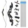 60 Inch Takedown Recurve Bow 20-55Lbs Competition Athletic Bow Aluminum Bow Riser Right Handed Longbow for Outdoor Hunting Fishing (20 Lbs, Bow Set) view 1