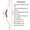 60 Inch Takedown Recurve Bow 20-55Lbs Competition Athletic Bow Aluminum Bow Riser Right Handed Longbow for Outdoor Hunting Fishing (20 Lbs, Bow Set) view 2