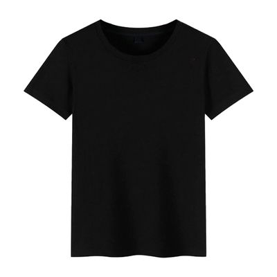 Maiyifu-GJ Men's Crewneck Cotton Blending Short Sleeve Regular-Fit Solid Color Workout T Shirts Cool Moisture-Wicking Tee Top (Black,US SIZE XL Asia XXL)