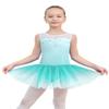 EQSJIU Green Ballet Leotards for Girls Tutu Dress Ballet Dance Outfit for Girls Stage Performance 6-7 Years view 2
