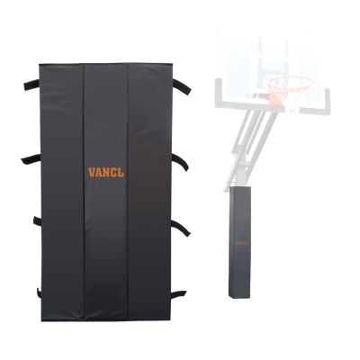 VANCL Heavy-Duty Pole Padding Outdoor Waterproof Durable Basketball Pole Pad Square UV-Resistant Pole Padding for Square Pole for Protection Black (Fit 6x6 Inch Pole-5 Feet High)