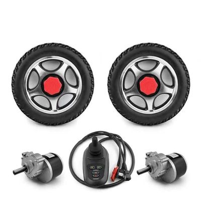 Lightweight Foldable 12 Inch Power Wheel Chair 250W Wheelchair Motor (Joystick Controller, Max 3kph Solid tire)