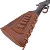 1 Set of Gun Buttstock Shell Holder with Matched Color Sling for Lefty or Righty Hunter (Brown(.308 .30-06 .45-70), Righty Hunter) view 2