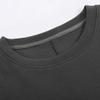 Maiyifu-GJ Men's Crew Neck Drop Shoulder Tee Top Loose Fit Athletic T-Shirts Solid Color Short Sleeves (Grey,US SIZE L Asia XL) view 3