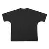 Men's Crew Neck Drop Shoulder Tee Top Loose Fit Athletic T-Shirts Solid Color Short Sleeves (Black,US Size XL Asia XXL) view 1