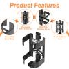 Cosmos Bike Water Bottle Holder Motorcycle Bottle Cage Rack for Bicycle Road Bike Mountain Biks Golf Cart Scooter Parasol - Adjustable Size Fits for Diameter 2.5 - 3 Bottles & Two-Way Installation view 3
