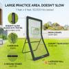 Lacrosse Rebounder for Backyard Lacrosse Bounce Back Net Volleyball Rebounder Net for Lax and Volleyball Practice Five Rebound Angles Includes Ball 7x4 ft view 2