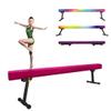 GLANT 8ft Ultrasimple Adjustable&Foldable Balance Beam,High-Low Floor Beam Suede Gymnastics Equipment,No Tool Require, Gymnastics Beam for Training&Professional HomeTraining (Pink, 8ft) view 1