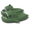 Cute Gradation Shark Slippers Beach Shoes 4CM Thick Soft Sole Summer Shark Slides for Women and Men EVA Non-Slip Bathroom Slippers Sandals indoor and Outdoor (Dark Green, us_footwear_size_system, adult, men, numeric_range, medium, numeric_8_point_5,  view 1