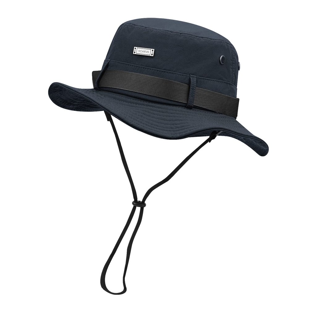 Croogo Sun Hat Men Women Breathable Fishing Hat Bonnie Hat UV Protection Outdoor Safari Hiking Camping Hat,Navy Blue-RNYF03