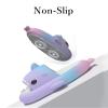 Cute Gradation Shark Slippers Beach Shoes 4CM Thick Soft Sole Summer Shark Slides for Women and Men EVA Non-Slip Bathroom Slippers Sandals indoor and Outdoor (White+Pink, us_footwear_size_system, adult, men, numeric_range, medium, numeric_8_point_5,  view 3