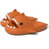 Cute Gradation Shark Slippers Beach Shoes 4CM Thick Soft Sole Summer Shark Slides for Women and Men EVA Non-Slip Bathroom Slippers Sandals indoor and Outdoor (Orange, us_footwear_size_system, adult, men, numeric_range, medium, numeric_8_point_5, nume view 1