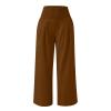 XUNRYAN Women's Cotton Linen Wide Leg Pants Summer Casual High Waisted Boho Palazzo Pants Baggy Lounge Trousers w Pockets view 3
