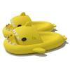 Cute Gradation Shark Slippers Beach Shoes 4CM Thick Soft Sole Summer Shark Slides for Women and Men EVA Non-Slip Bathroom Slippers Sandals indoor and Outdoor (Yellow, us_footwear_size_system, adult, men, numeric_range, medium, numeric_8_point_5, nume view 1