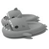 Cute Gradation Shark Slippers Beach Shoes 4CM Thick Soft Sole Summer Shark Slides for Women and Men EVA Non-Slip Bathroom Slippers Sandals indoor and Outdoor (Gray, us_footwear_size_system, adult, men, numeric_range, medium, numeric_8_point_5, numeri view 1