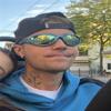 ADE WU Trendy Rave Sunglasses for Women Men Fashion Y2k Stylish Wrap Around Sporty Sun Glasses Goggles (Blue Frame Blue Mirrored Lense) view 3