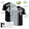 Design Your Own Men Fade Baseball Jerseys Black Silver Personalized Women Baseball T-Shirts Short Sleeve Polyester Custom Youth Baseball Softball Sports Uniform Stitched Team Name Number Logo view 2