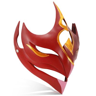 BEESUM Tartaglia Cosplay Mask Resin Fatui Ajax Full Size Adult Halloween Party Props