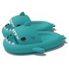 kaitesi Cute Gradation Shark Slippers Beach Shoes 4CM Thick Soft Sole Summer Shark Slides for Women and Men EVA Non-Slip Bathroom Slippers Sandals indoor and Outdoor, Mint Green, 10.5-11.5 view 1