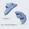 kaitesi Cute Gradation Shark Slippers Beach Shoes 4CM Thick Soft Sole Summer Shark Slides for Women and Men EVA Non-Slip Bathroom Slippers Sandals indoor and Outdoor, Mint Green, 10.5-11.5 view 3