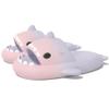 Cute Gradation Shark Slippers Beach Shoes 4CM Thick Soft Sole Summer Shark Slides for Women and Men EVA Non-Slip Bathroom Slippers Sandals indoor and Outdoor (Pink+Purple, us_footwear_size_system, adult, men, numeric_range, medium, numeric_8_point_5, view 1
