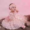 Baby Girl Dress - Dress for Baby Girl, Baby Girl Sequins Bowknot Butterfly Dress Infant Toddler Tutu Flower Girls Wedding Birthday Party Dresses Pink - Bow 6 Months view 2