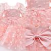Baby Girl Dress - Dress for Baby Girl, Baby Girl Sequins Bowknot Butterfly Dress Infant Toddler Tutu Flower Girls Wedding Birthday Party Dresses Pink - Bow 6 Months view 4