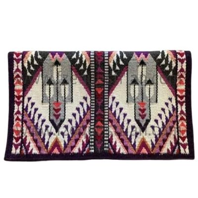 Angel Sales Ranch Classic Wool Saddle Blanket Show Pad for Horse Ridding (Multicolor); Size: 34 * 42 Inch - TSKEP_013