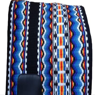 Angel Sales Western Classic Wool Saddle Blanket Show Pad for Horse Ridding (Multicolor); Size: 34 * 36 Inch - TSKEP_014