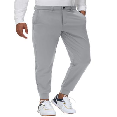 JWM Men's Stretch Golf Joggers Pants with Belt Loops - 29" Slim Fit Tapered Casual Business Travel Dress Work Sweatpants