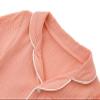 JWWN Kids Short Sleeve Pajama Set 100% Cotton Button Down Sleepwear Little Girls Summer Soft Lounge Set (Orange,4Years) view 4