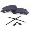 Forobb 1.6MM Polarized Replacement Lenses & Rubber Kits Compatible with Rudy Project Rydon Sunglasses - Black Iridium - Polycarbonate Polarized view 1