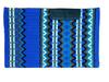 Angel Sales Western Classic Wool Saddle Blanket Show Pad for Horse Ridding (Blue & White); Size: 34 * 42 Inch - TSKEP_006 view 1