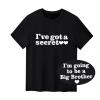 Big Brother T Shirts Tops Toddler Baby Boy Im Going to be a Big Brother Tees Outfit (I've got a Secret-Black, 18-24 Months) view 1