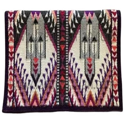 Angel Sales Western Classic Wool Saddle Blanket Show Pad for Horse Ridding (Multicolor); Size: 34 * 38 Inch - TSKEXM_025