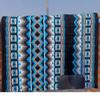 Angel Sales Western Classic Wool Saddle Blanket Show Pad for Horse Ridding (Sky Blue & Black); Size: 34 * 38 Inch - TSKEP_004 view 2