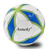 Aoneky Size 4 1-Pack Soccer Ball - Eco-Friendly 2.5mm PVC Leather, Durable Machine-Stitched Design, Ball Pump Included view 2