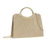 CHARMING TAILOR Small Dressy Handbag for Women Evening Bag Elegant Party Purse for Prom/Cocktail/Wedding (Croc Nude) view 3