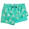 maamgic Boys Swim Trunks with Compression Liner Toddler Stretch Swim Shorts Quick Dry Swimming Trunks Boxer Brief 2 in 1 Beach Shorts Green Pineapple 2T view 1