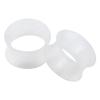1 PAIR (2pcs) CLEAR SILICONE EARSKIN TUNNELS Double Flare Gauges Super Ultra Thin Soft Flexible Flesh Plugs 1003 (1-3/8" (34MM)) view 1
