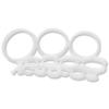 1 PAIR (2pcs) CLEAR SILICONE EARSKIN TUNNELS Double Flare Gauges Super Ultra Thin Soft Flexible Flesh Plugs 1003 (1-3/8" (34MM)) view 3