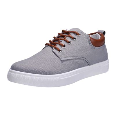 BORAMAX Men's Black Low Top Shoes Canvas Sneaker with Soft Insole Causal Dress Shoes for Men Comfortable Walking Shoes