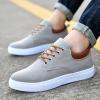 BORAMAX Men's Black Low Top Shoes Canvas Sneaker with Soft Insole Causal Dress Shoes for Men Comfortable Walking Shoes view 3