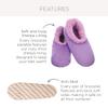Snoozies Glam Spa Slides Womens Slippers - Cute Pedicure Slippers with Sequins - Indoor House Slippers for Women (Silver/Grey, Large) view 2