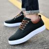 BORAMAX Men's Black Low Top Shoes Canvas Sneaker with Soft Insole Causal Dress Shoes for Men Comfortable Walking Shoes view 3